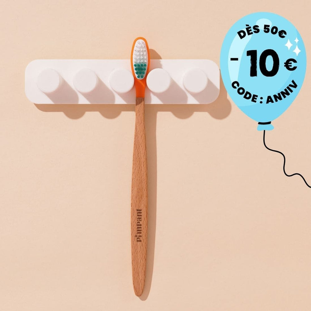 Porte Brosses à Dents Mural - 4 Places