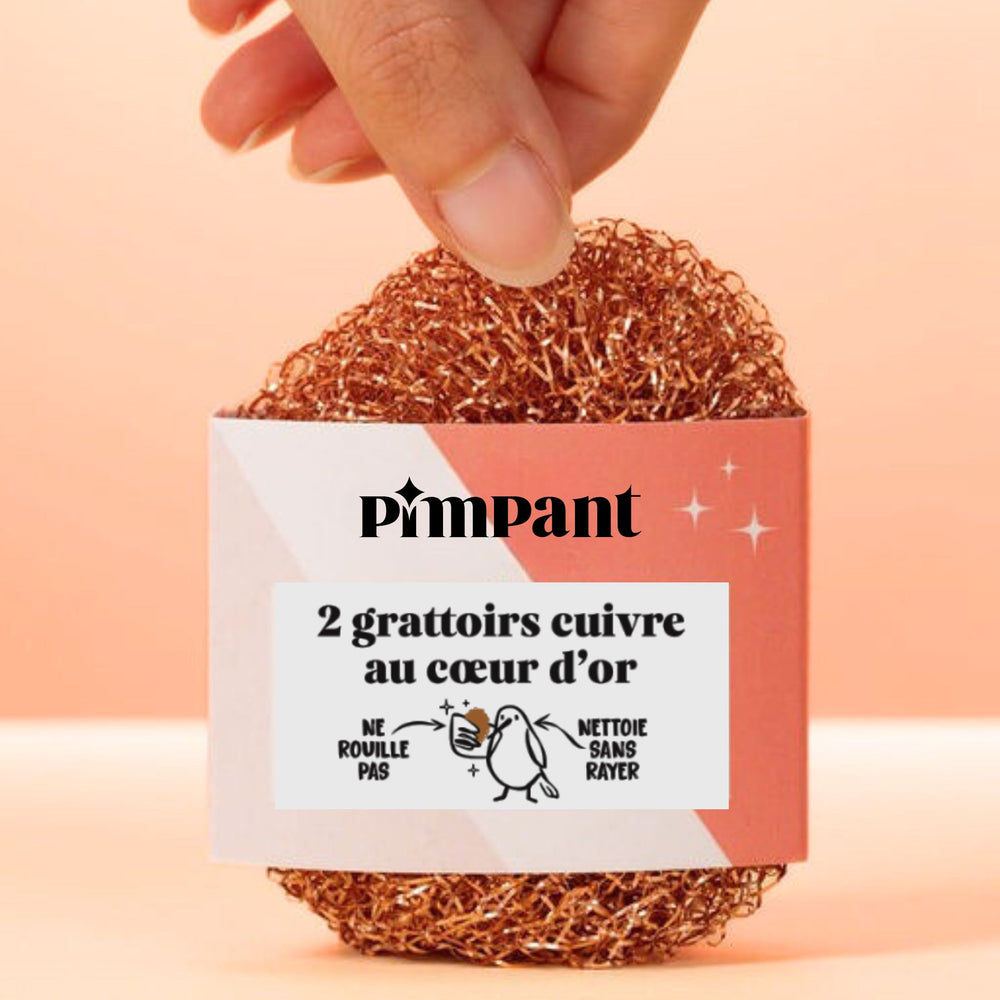 Grattoirs en cuivre pour la vaisselle