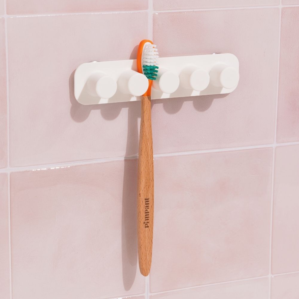 Porte Brosses à Dents Mural - 4 Places