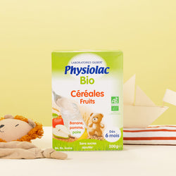 Céréales pour bébé aux fruits bio