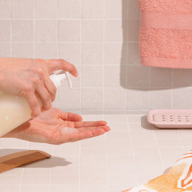 Texture du shampoing rechargeable Pimpant