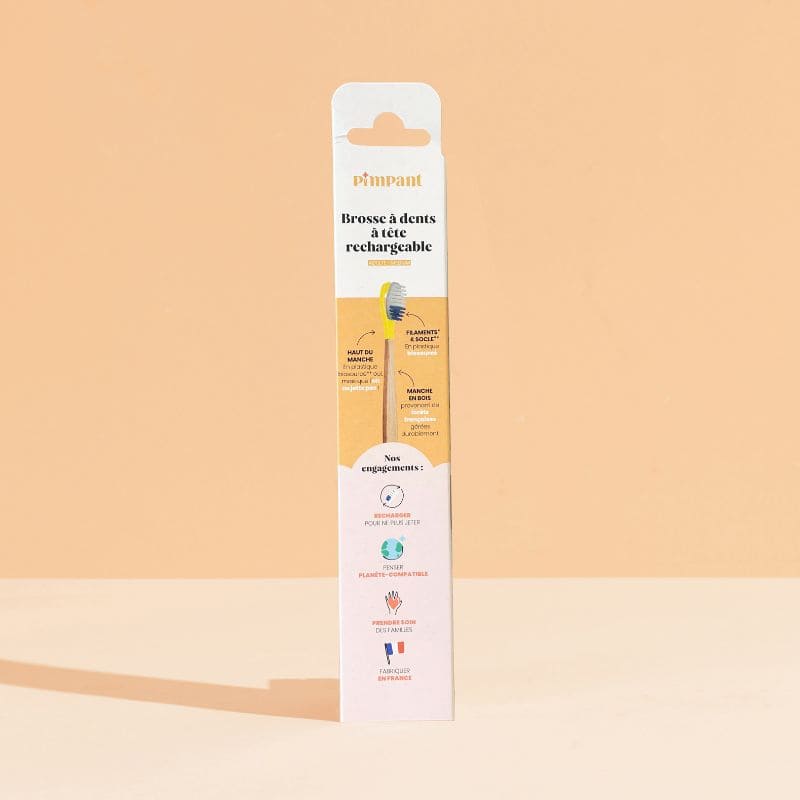 Brosse à dents à tête rechargeable (poils medium)