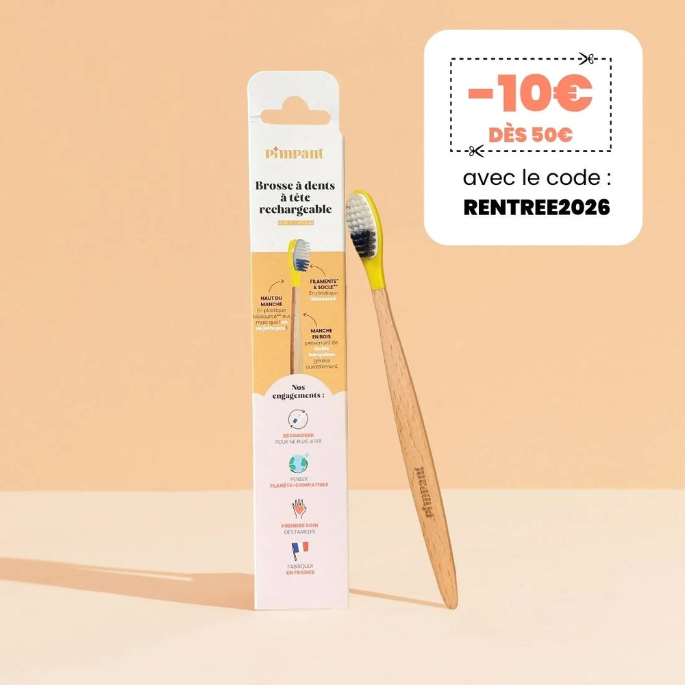 Brosse à dents à tête rechargeable (poils medium)