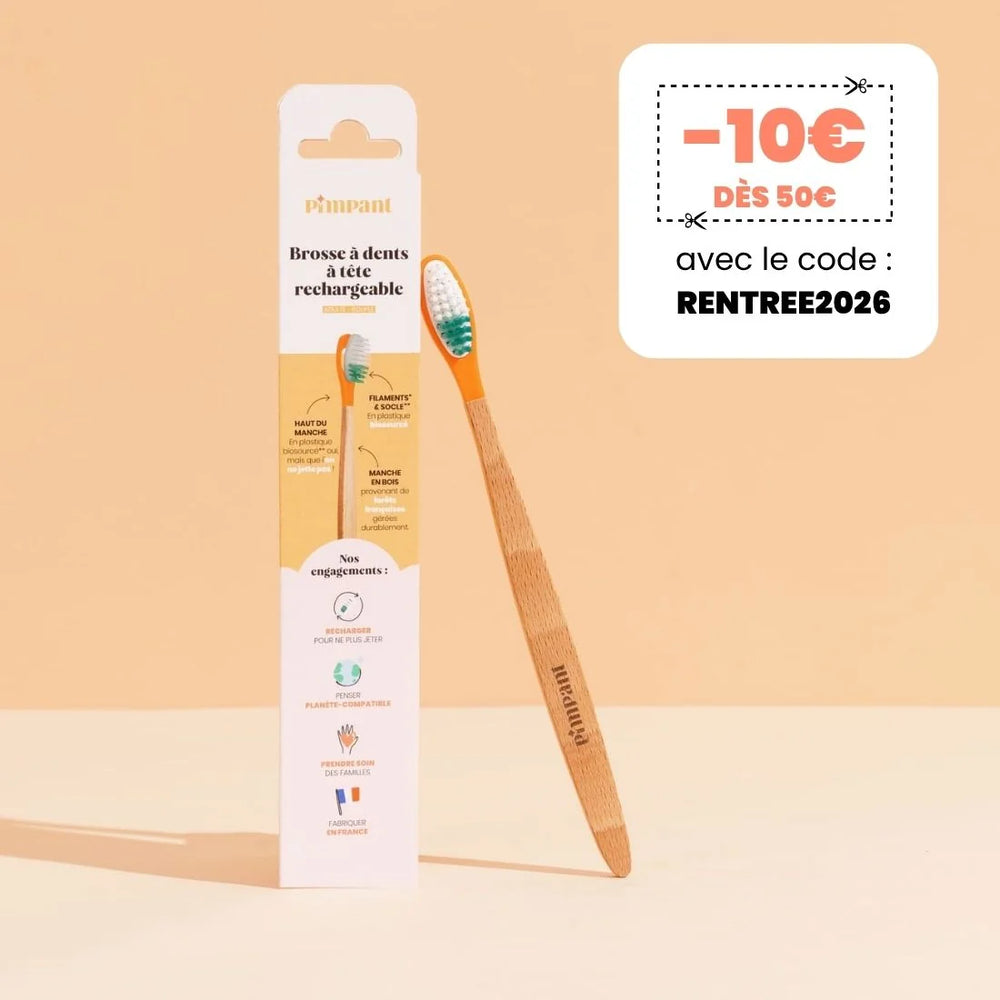 Brosse à dents à tête rechargeable (poils souples)