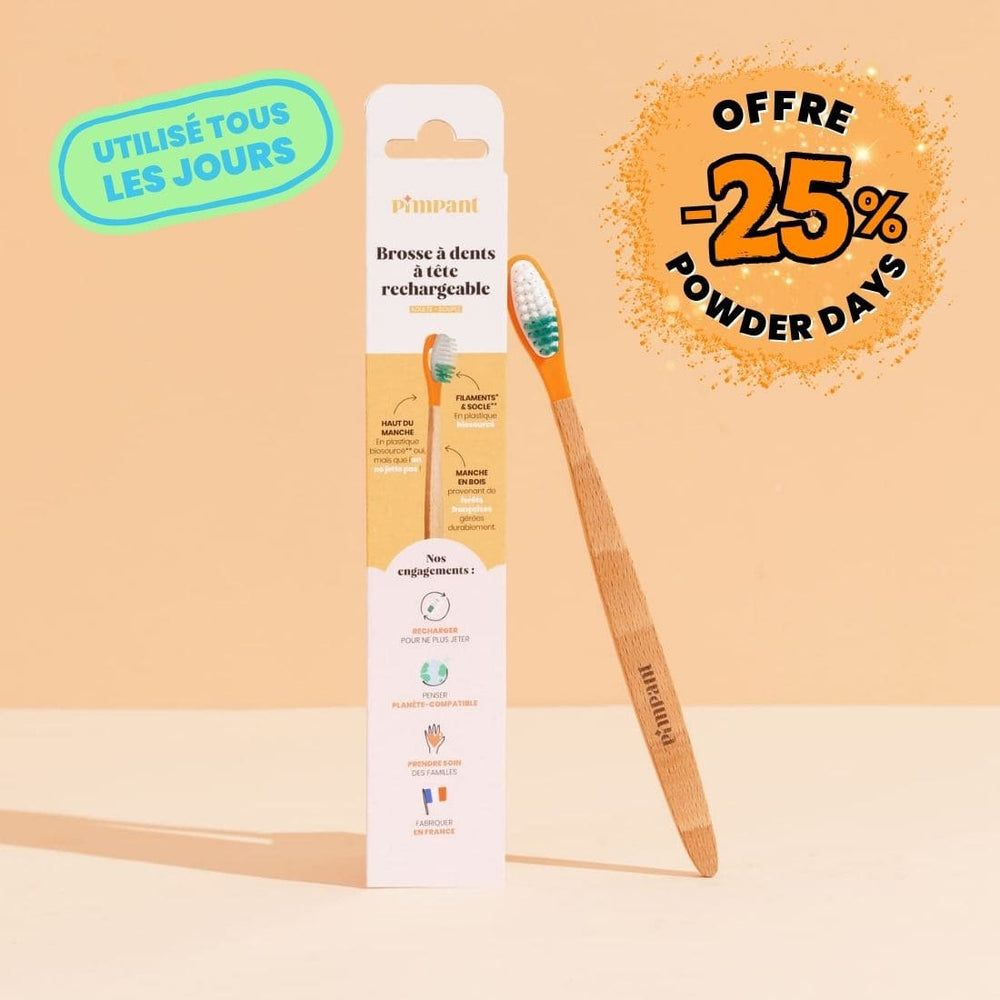 Brosse à dents à tête rechargeable (poils souples)