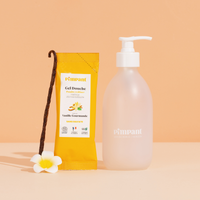 Kit Gel Douche Rechargeable en Poudre à Diluer Vanille Gourmande