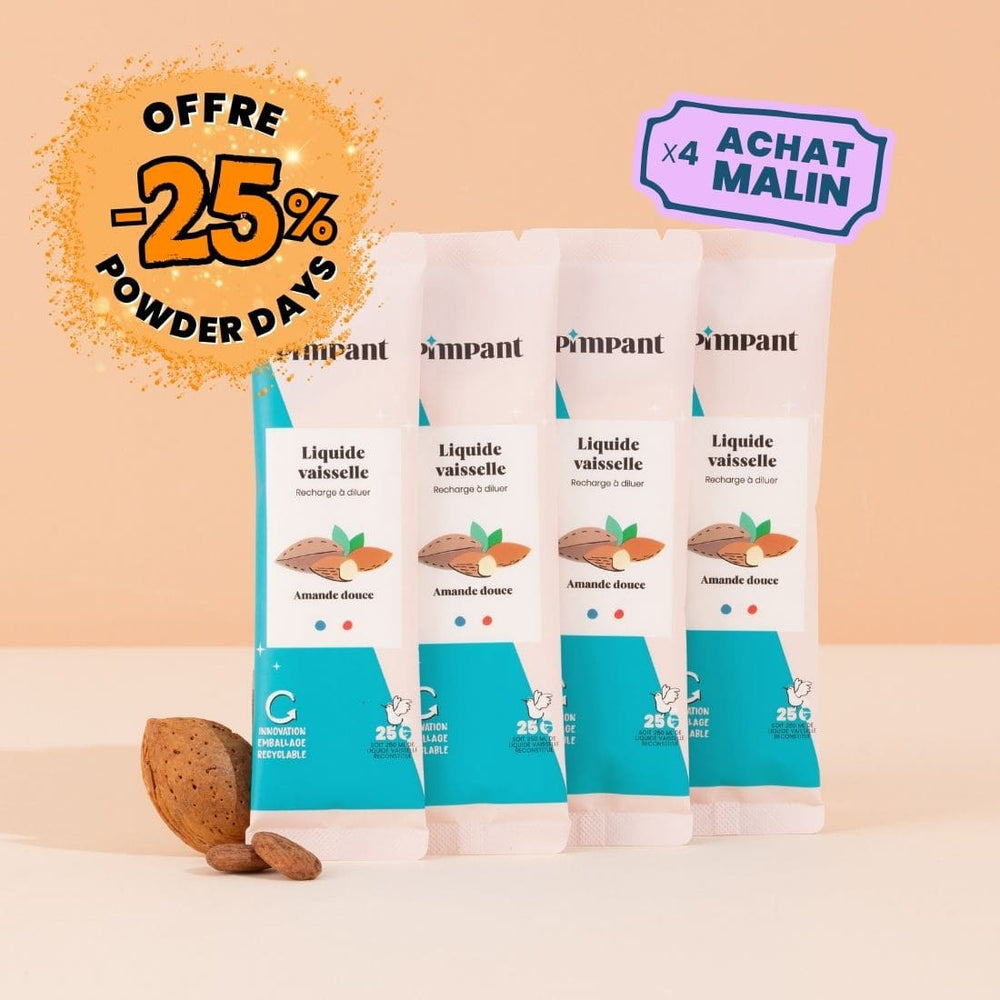 Recharges Liquide Vaisselle Amande Douce (x4)