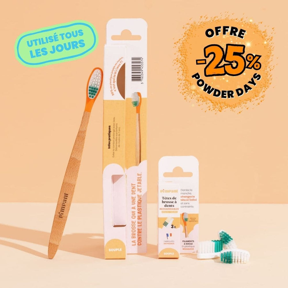 Pack 1 an Brosse à Dents à Tête Rechargeable (poils souples)