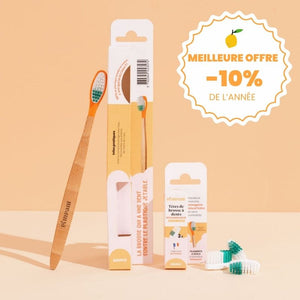 Pack 1 an Brosse à Dents à Tête Rechargeable (poils souples)