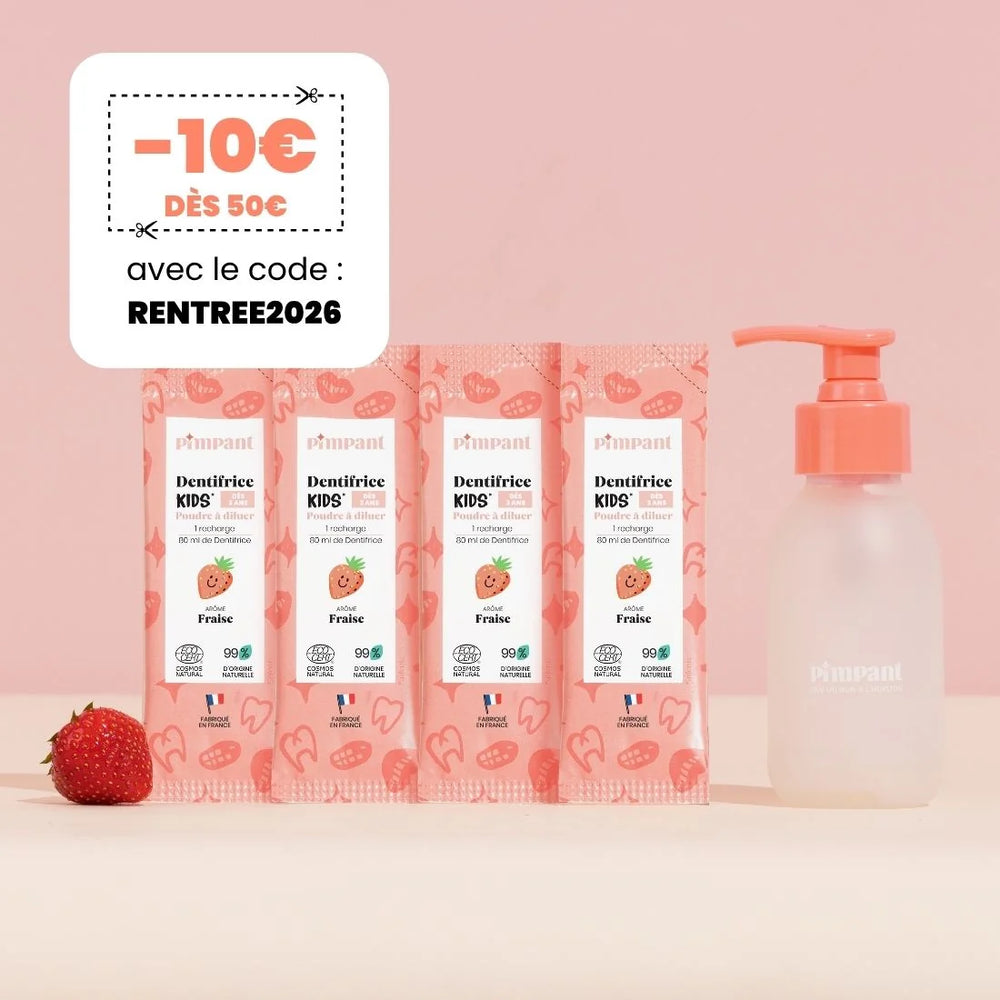 Pack Dentifrice Kids Fraise