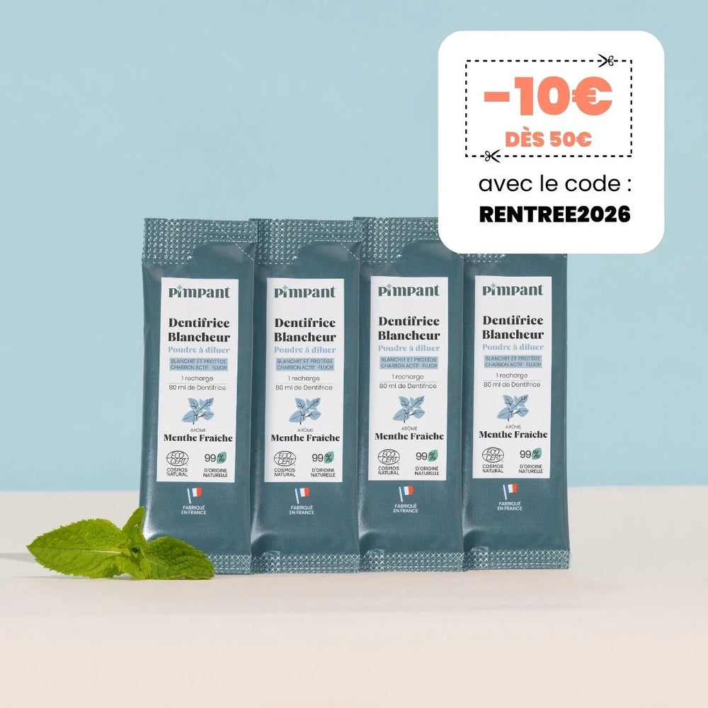Recharges Dentifrice Blancheur x4 (NOUVELLE FORMULE)