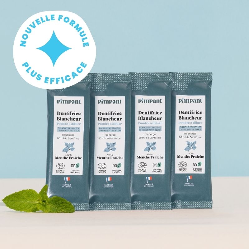 Recharges Dentifrice Blancheur x4 (NOUVELLE FORMULE)