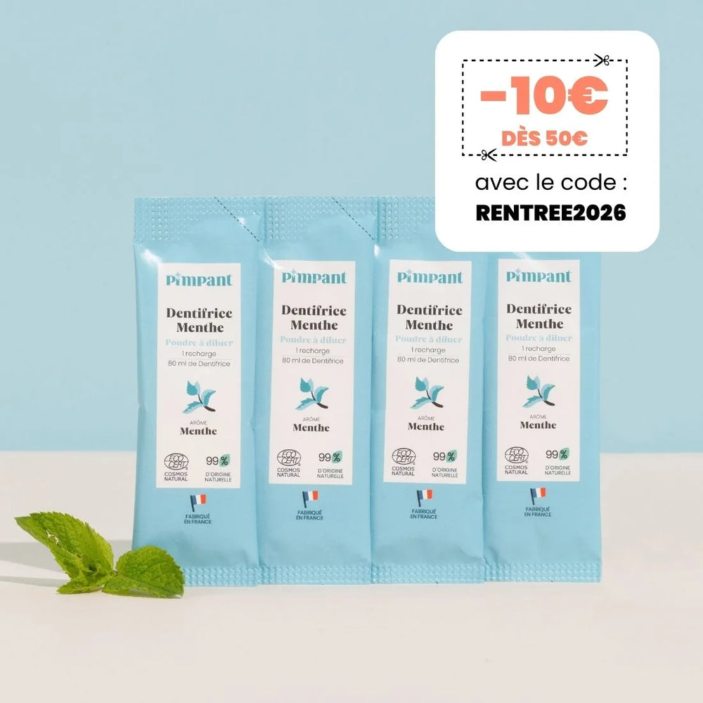 Recharges Dentifrice Menthe (x4) (NOUVELLE FORMULE)