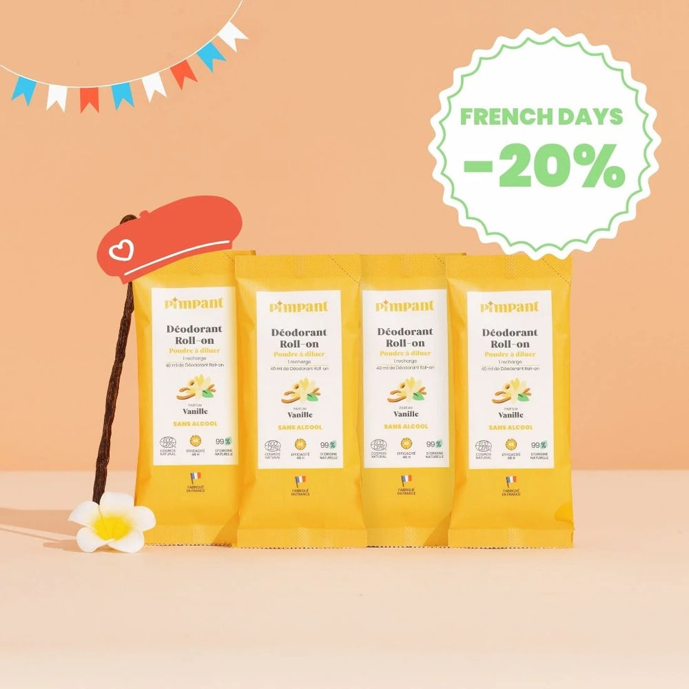 Recharges Déodorant Roll-On Vanille (x4)