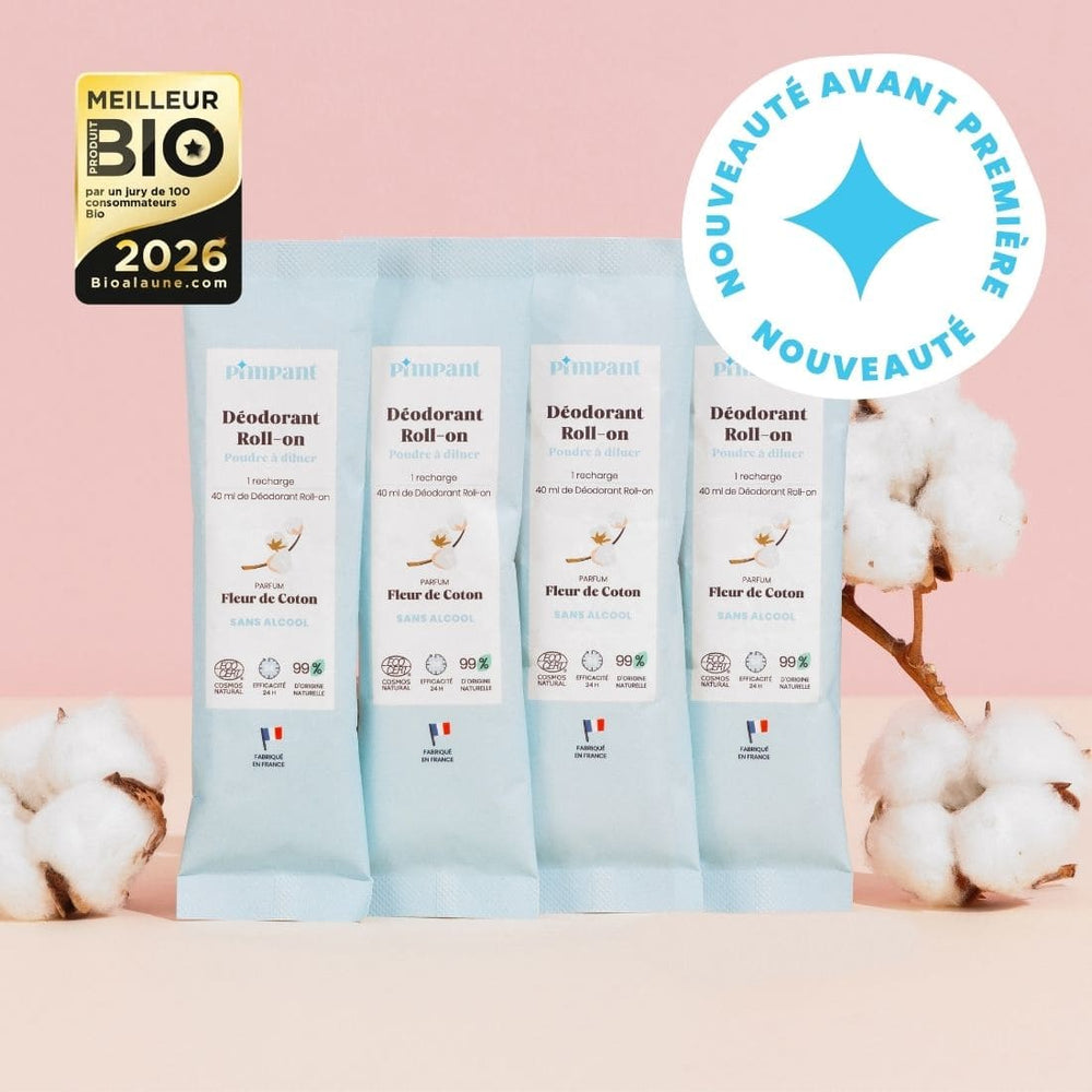 Recharges Déodorant Roll-On Fleur de Coton (x4)