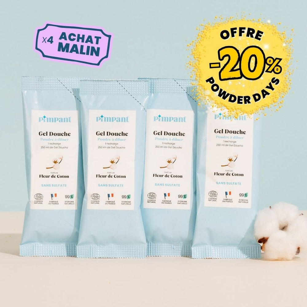 Recharges Gel Douche Fleur de Coton (x4)