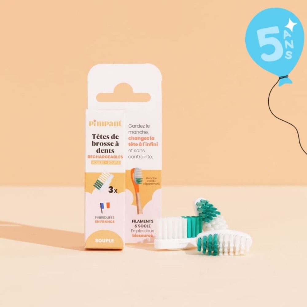 Têtes de Brosse à Dents (x3) (poils souples)