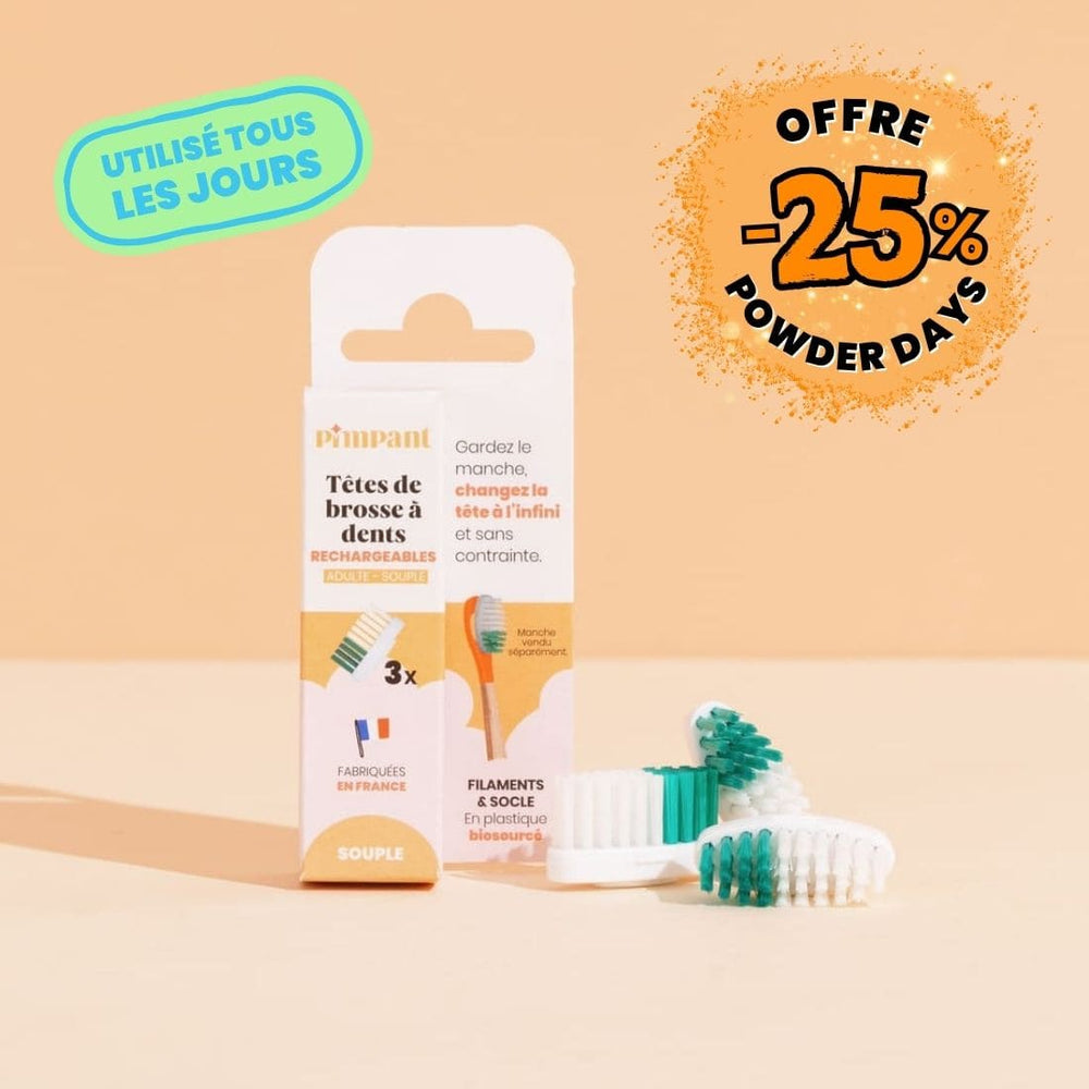 Têtes de Brosse à Dents (x3) (poils souples)