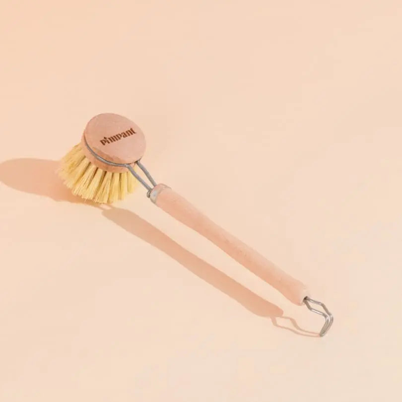 Brosse vaisselle écologique en bois avec tête remplaçable