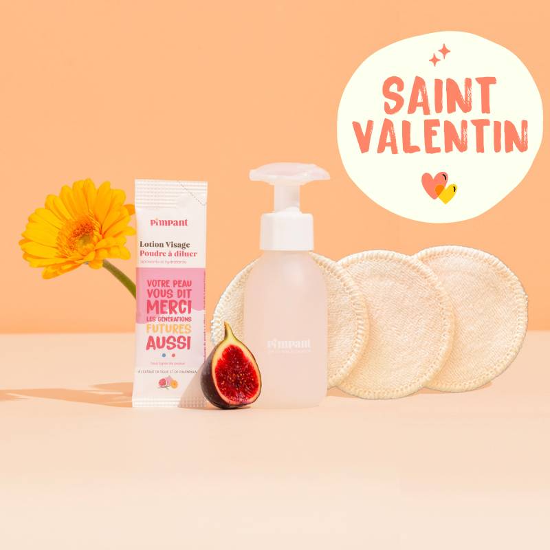 💞 Offre St Valentin : 1 kit lotion visage + 3 cotons offert