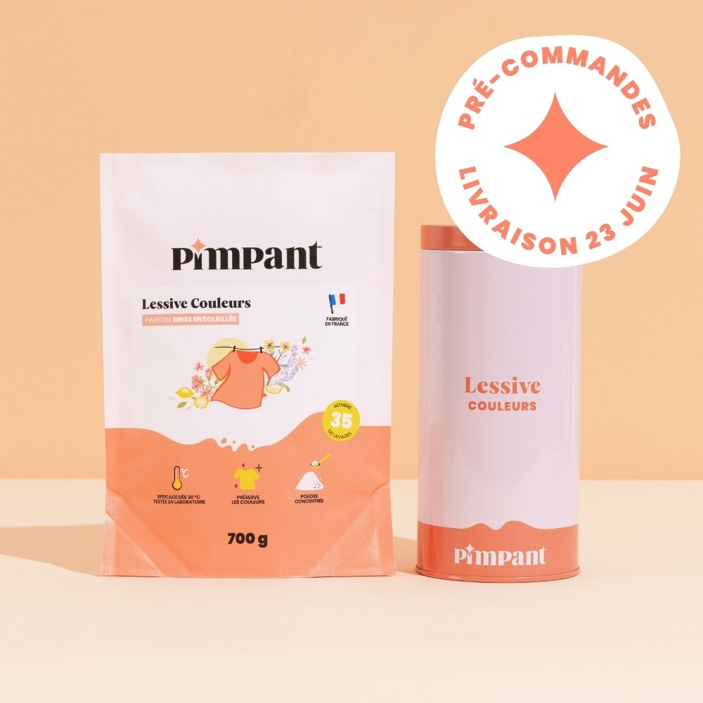 Kit Lessive Couleurs Poudre - Efficace dès 30°C | Pimpant