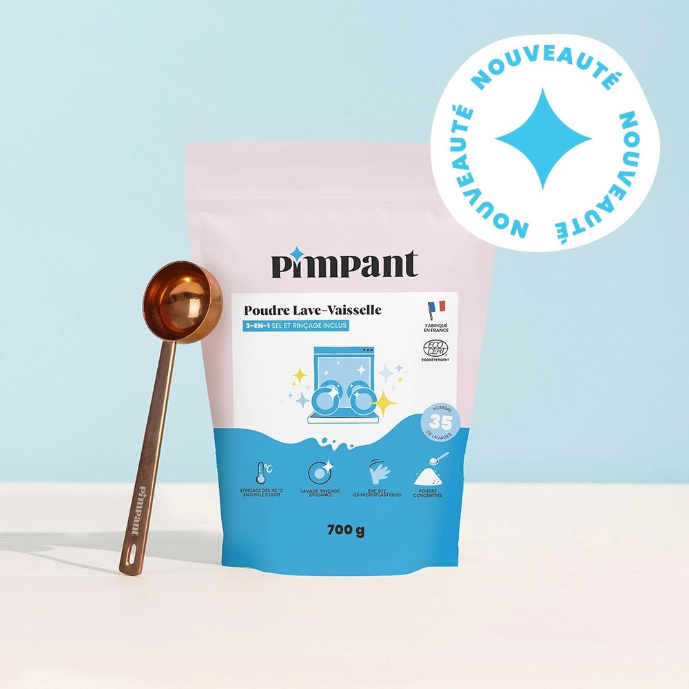 Nouvelle poudre pour lave-vaisselle Pimpant