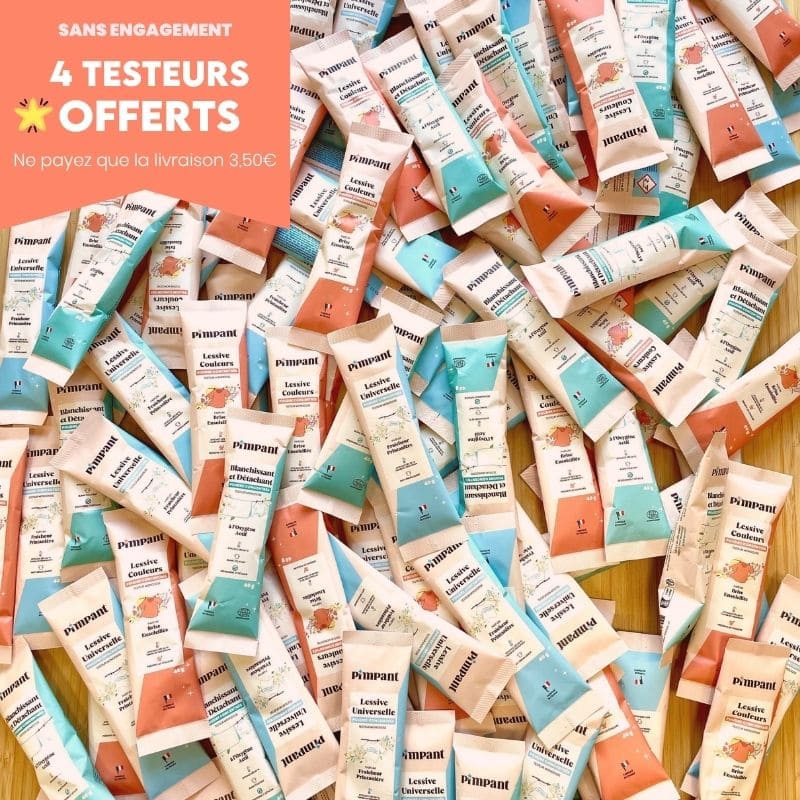 4 Testeurs Offerts de Lessive (8 doses) - Abonnement sans engagement