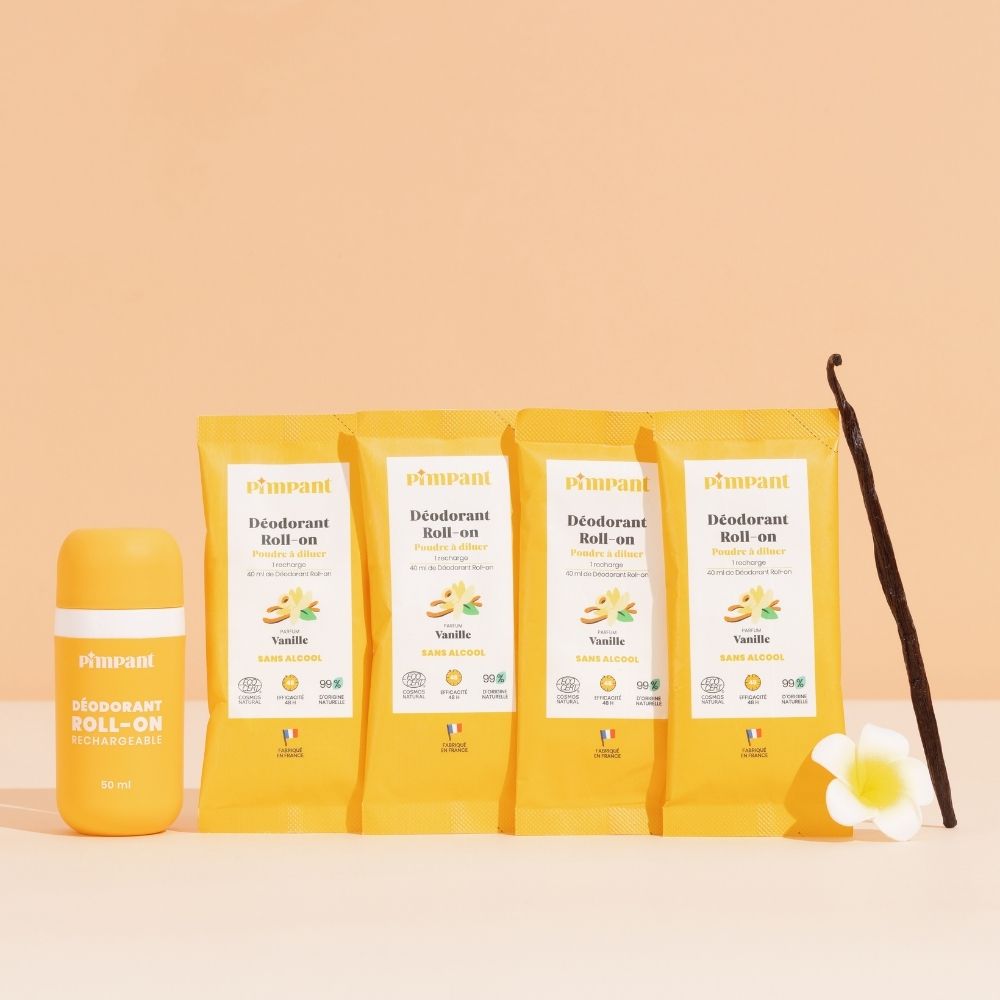 Recharges Déodorant Roll-On Vanille (x4)