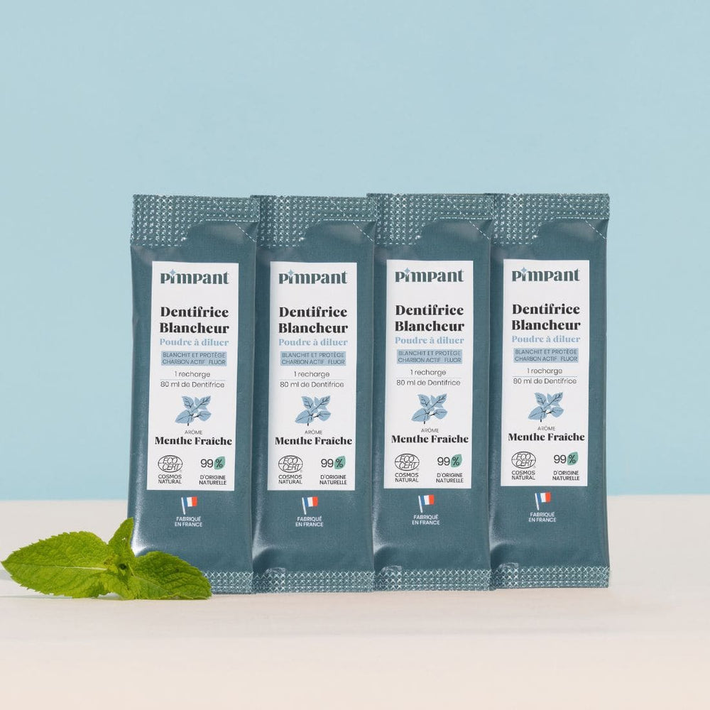 Recharges Dentifrice Blancheur x4 (NOUVELLE FORMULE)