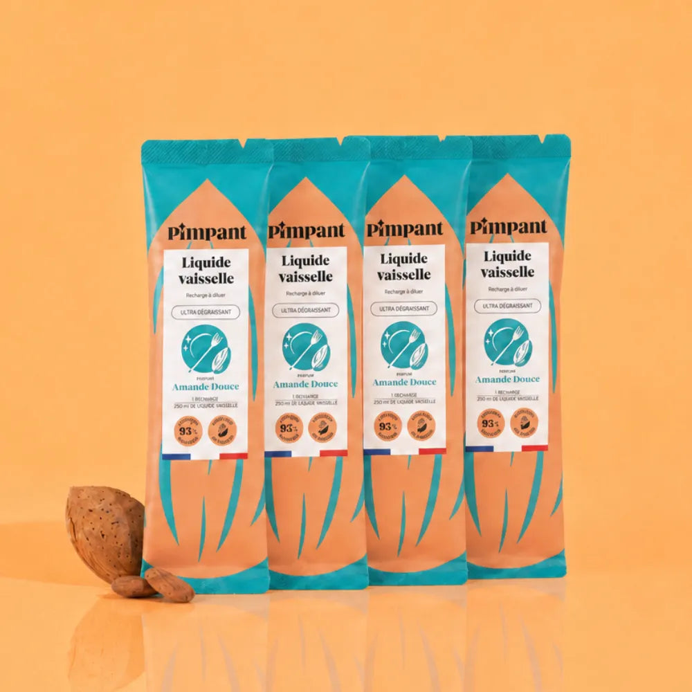 Recharges Liquide Vaisselle Amande Douce (x4)