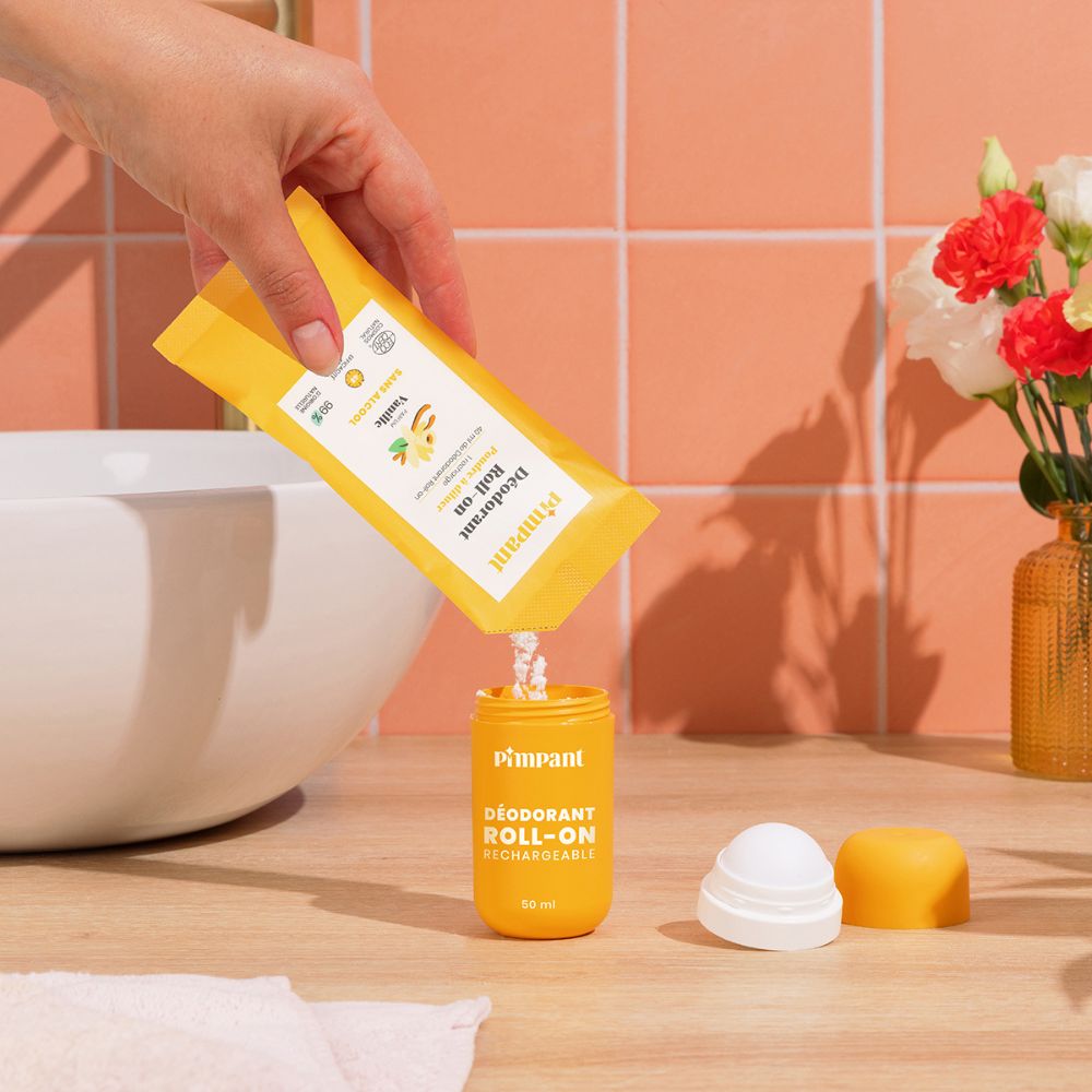 Déodorant rechargeable roll on Pimpant vanille